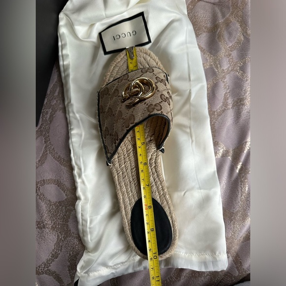 Gucci GG Matelasse Canvas Espadrille Sandal - Picture 9 of 11